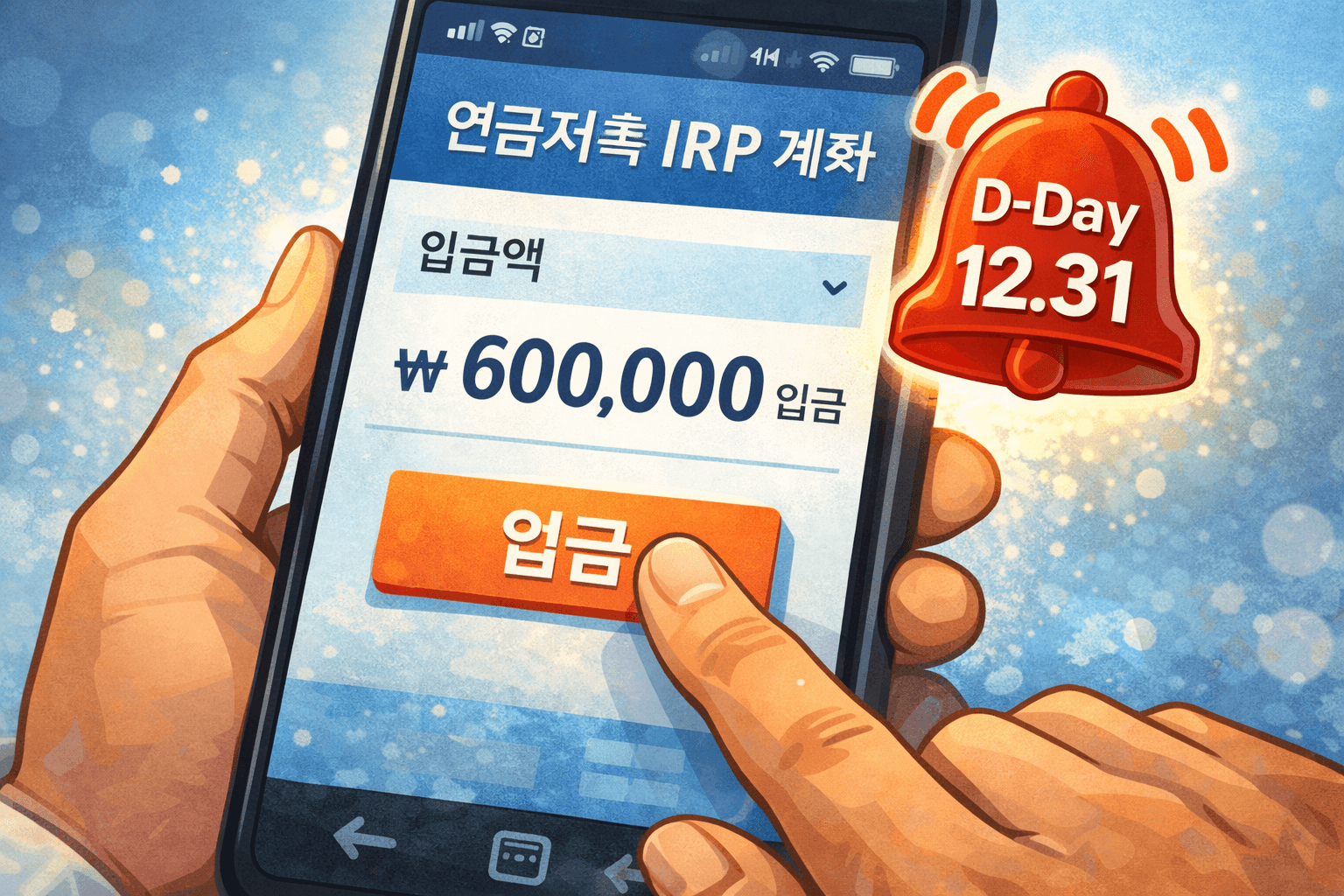 12월 31일 마감 전 연금저축 IRP 계좌 입금 및 세액공제 챙기기