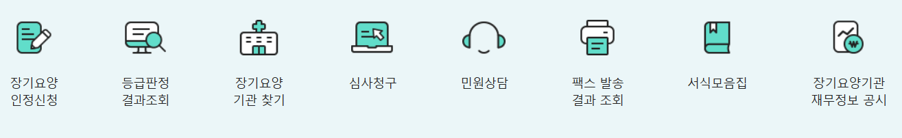 2025년 노인장기요양 등급별 재가 급여 및 방문간호 본인부담금 안내