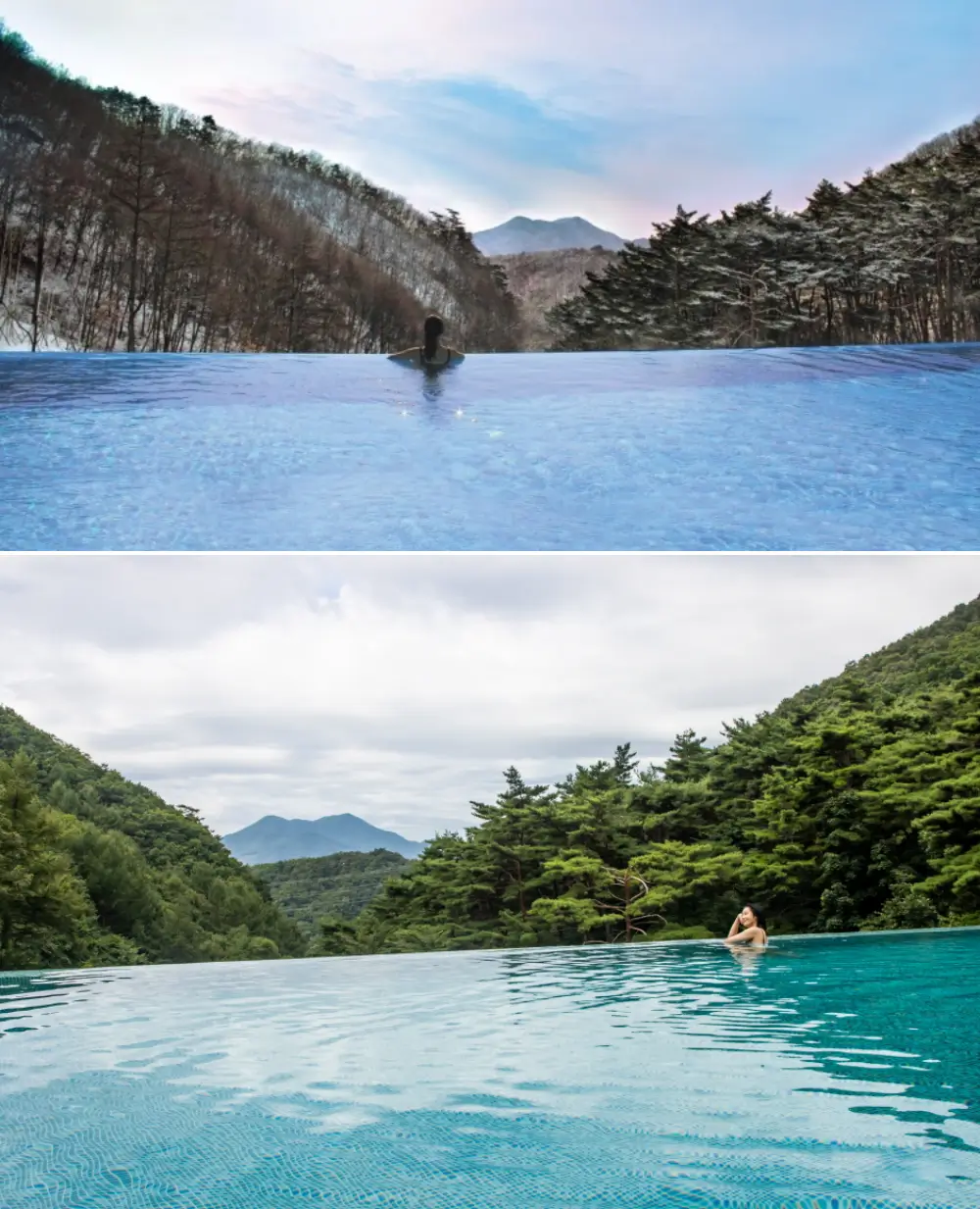 야외를 배경으로 리솜 해브나인 힐링 스파 이미지