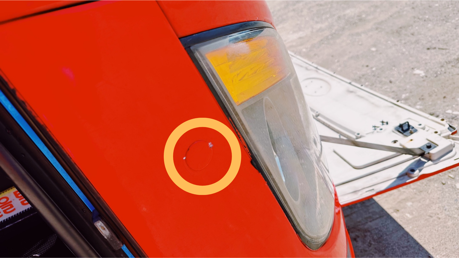 버스 전조등 교체하기