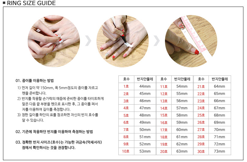 반지호수재는법-반지사이즈