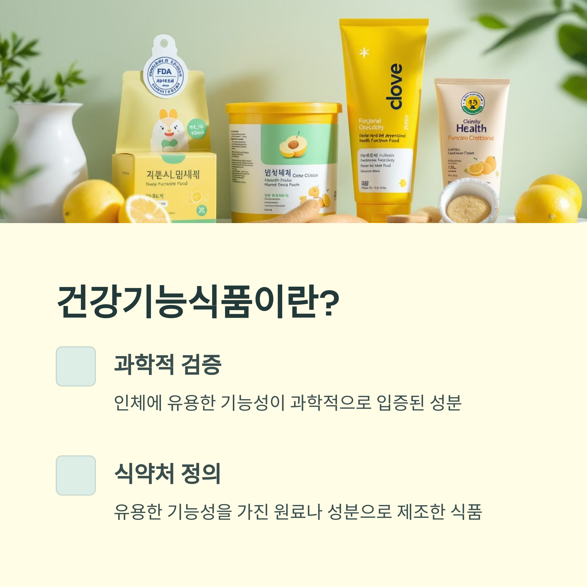 건강기능식품이란 정확히 무엇인가요? 관련 사진