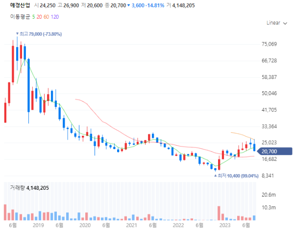 반려동물관련주대장주_애경산업