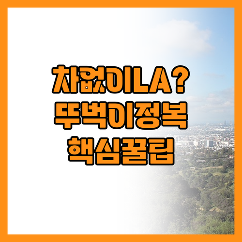 할리우드에서 산타모니카까지 렌터카 없..