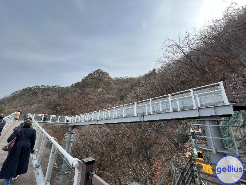 춘천 삼악산 케이블카 산책길 스카이워크 모습