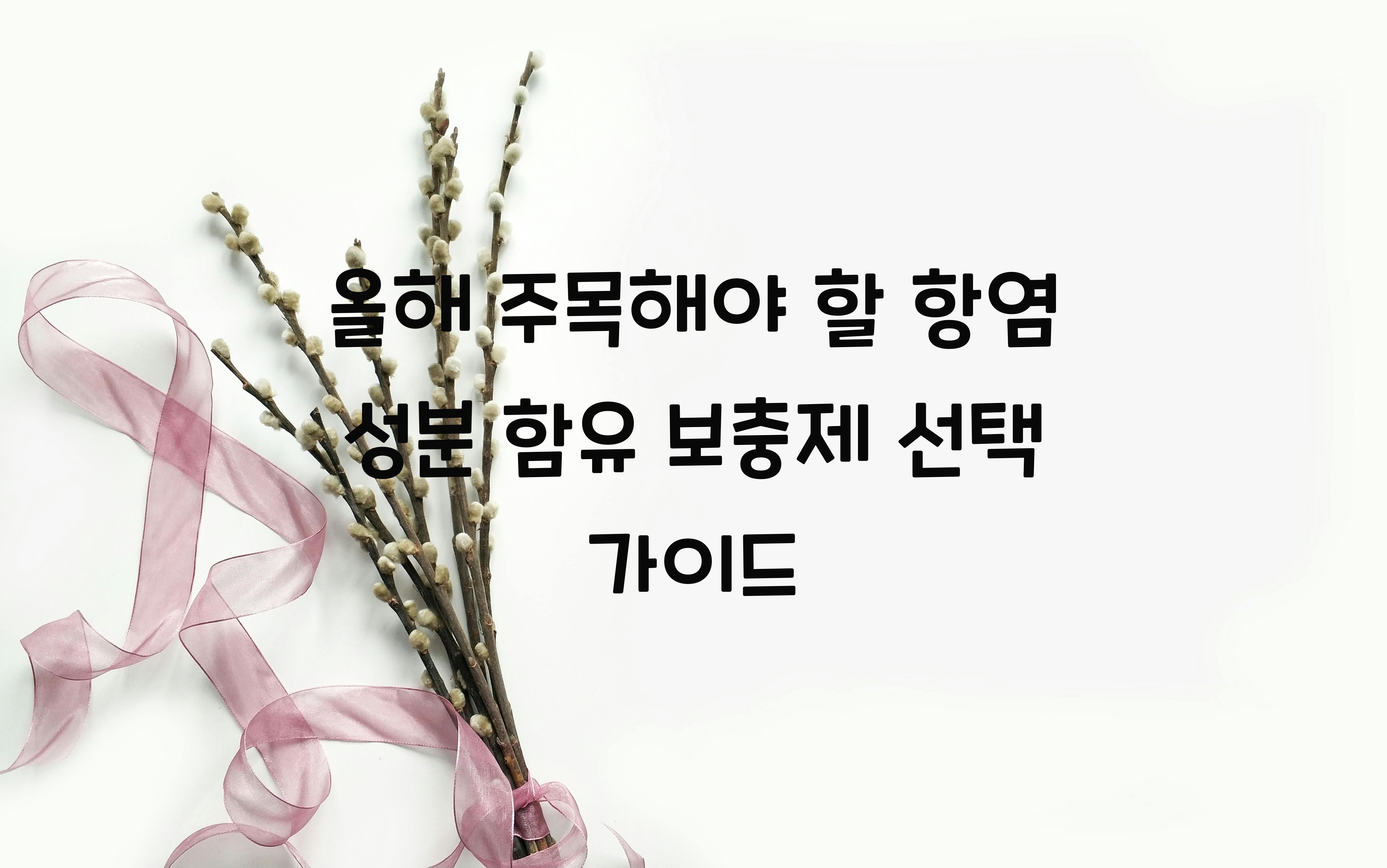 항염 성분 함유 보충제