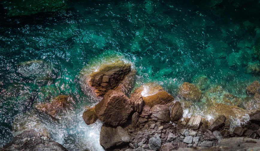 하늘에서 내려다보는 동해바다