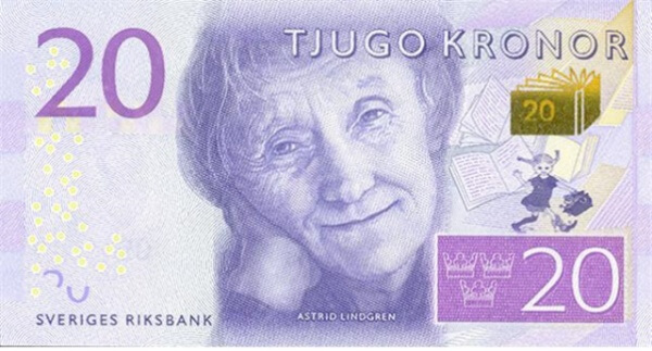 스웨덴 20크로나의 주인공, 스웨덴 국민작가 ‘아스트리드 린드그렌’