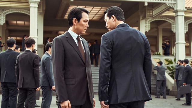 주인공 박평호(이정재) 김정도(정우성)의 모습