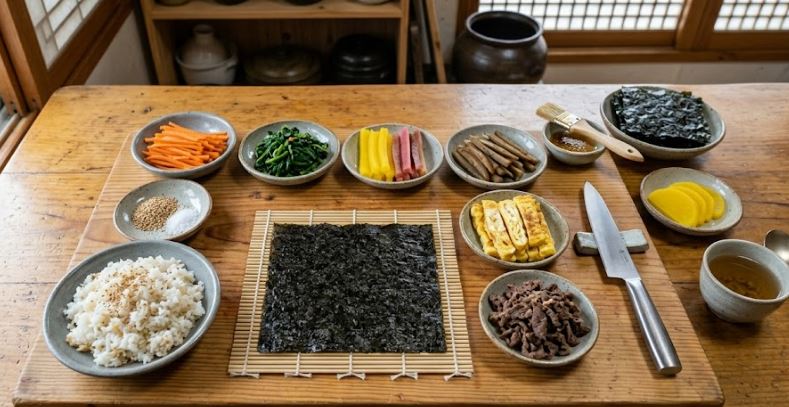 김밥 재료