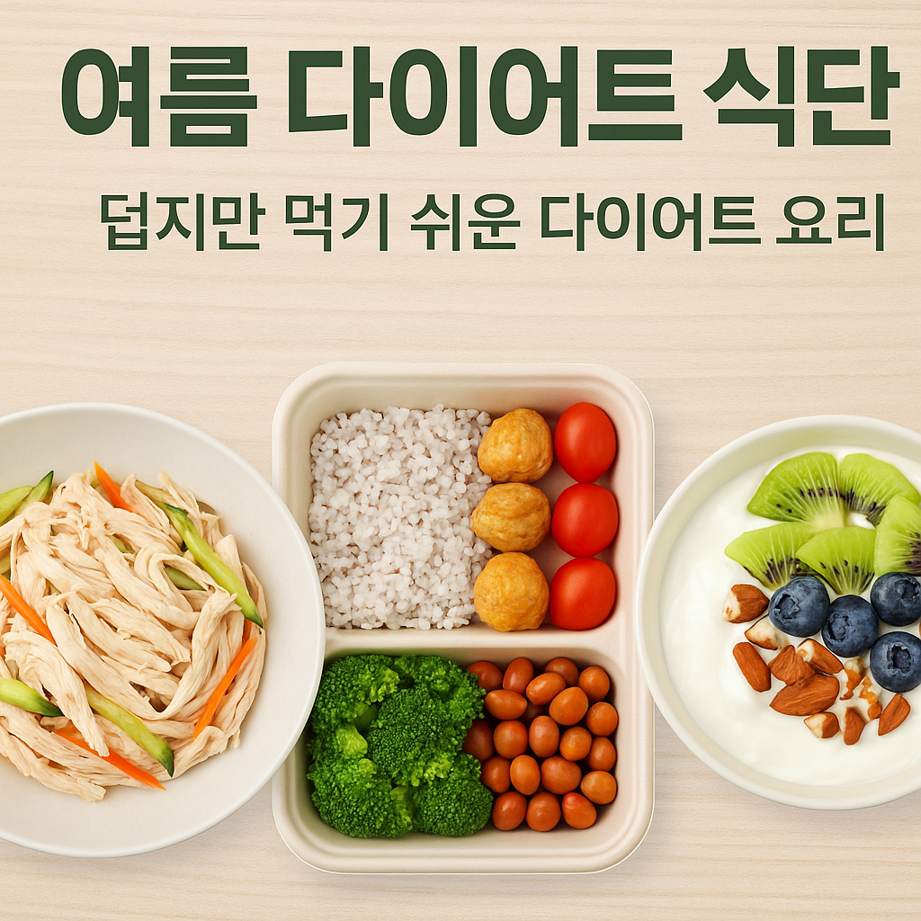 여름철 덥지만 먹기 쉬운 다이어트 요리 추천