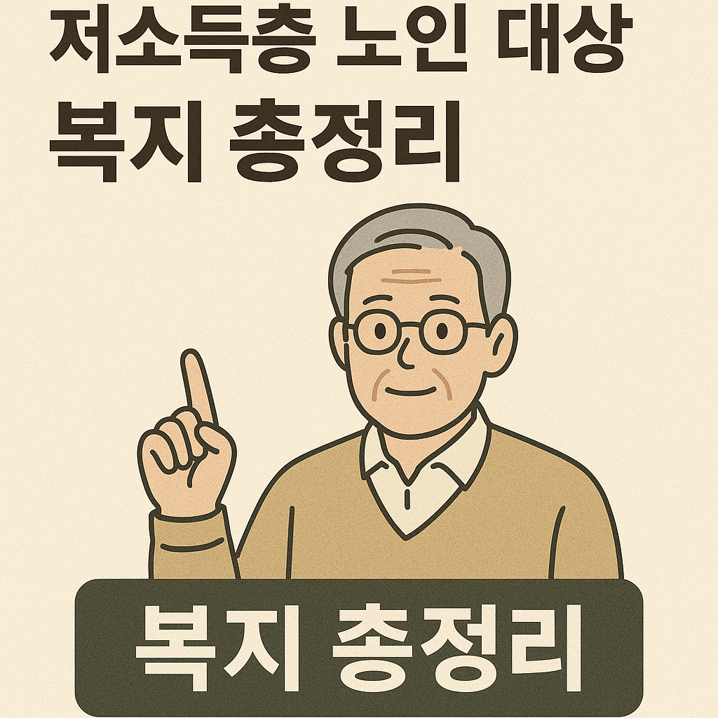 저소득층 노인 대상 복지 총정리 관련 사진