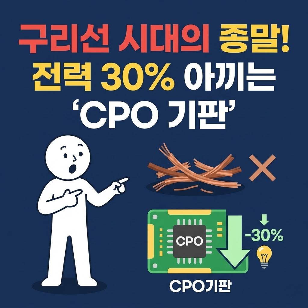 구리선 시대의 종말! 전력 30% 아끼는 'CPO 기판'