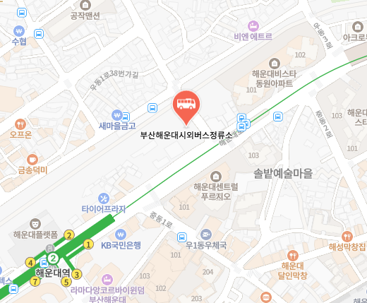 부산해운대버스터미널 위치