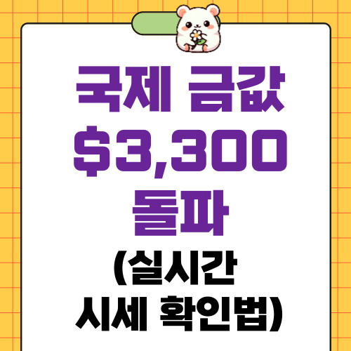 국제 금값