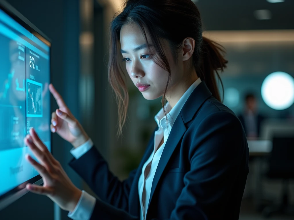 STO 투자 시 고민하는 여자 이미지