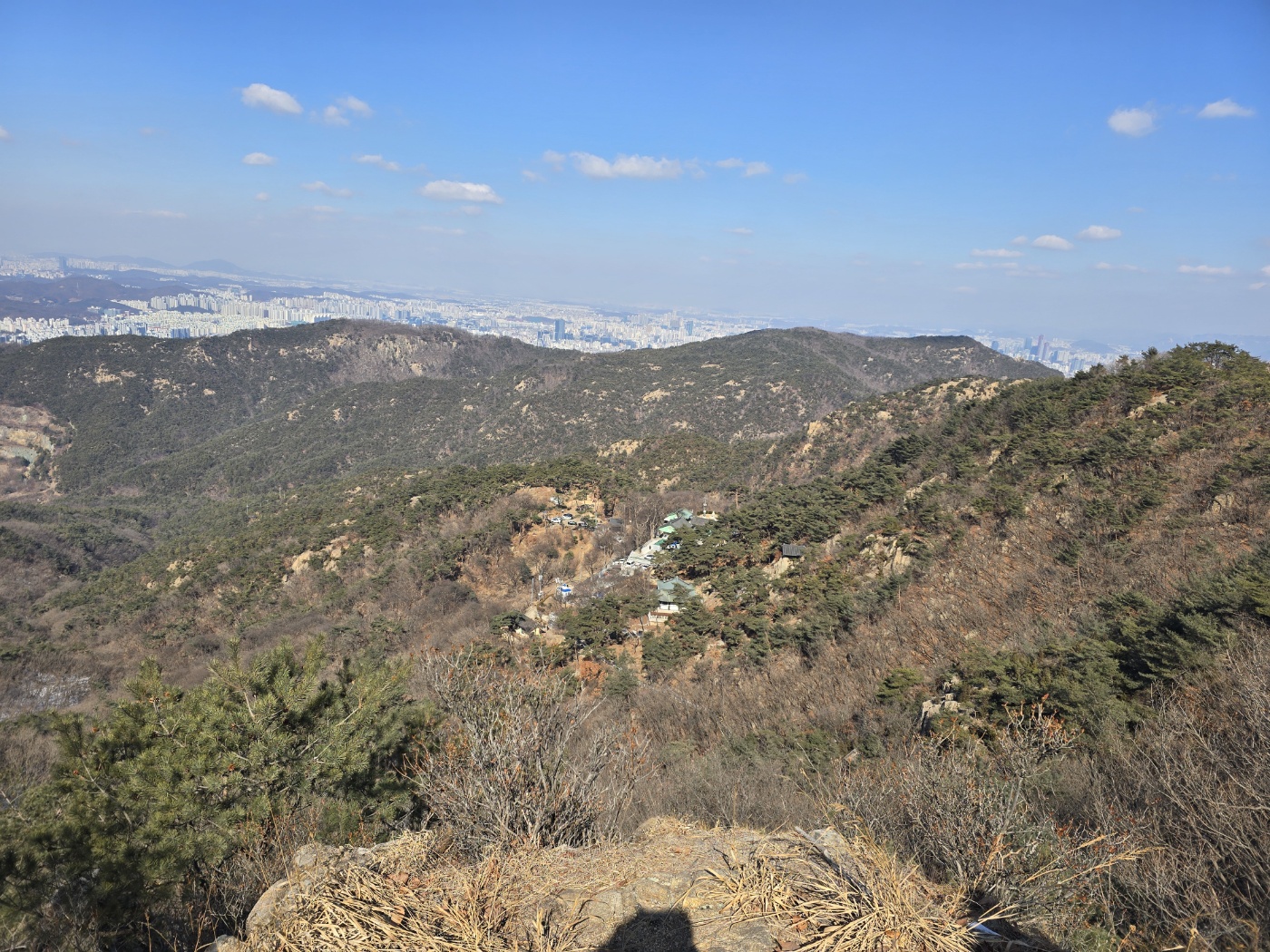 산에서 찍은 풍경