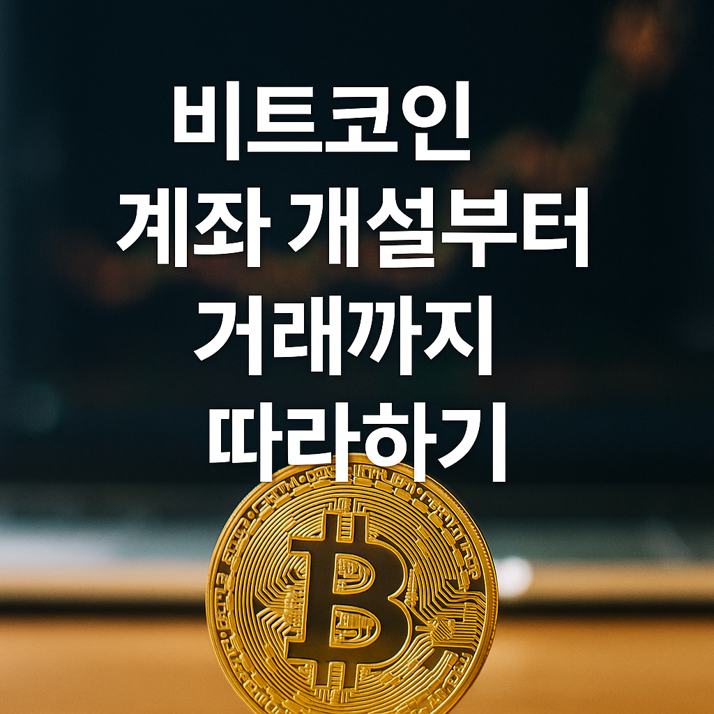 비트코인 계좌 개설부터 거래까지 따라하기