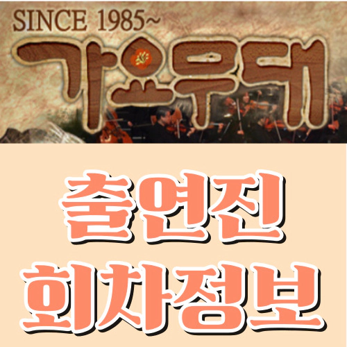 가요무대 출연진-회차정보