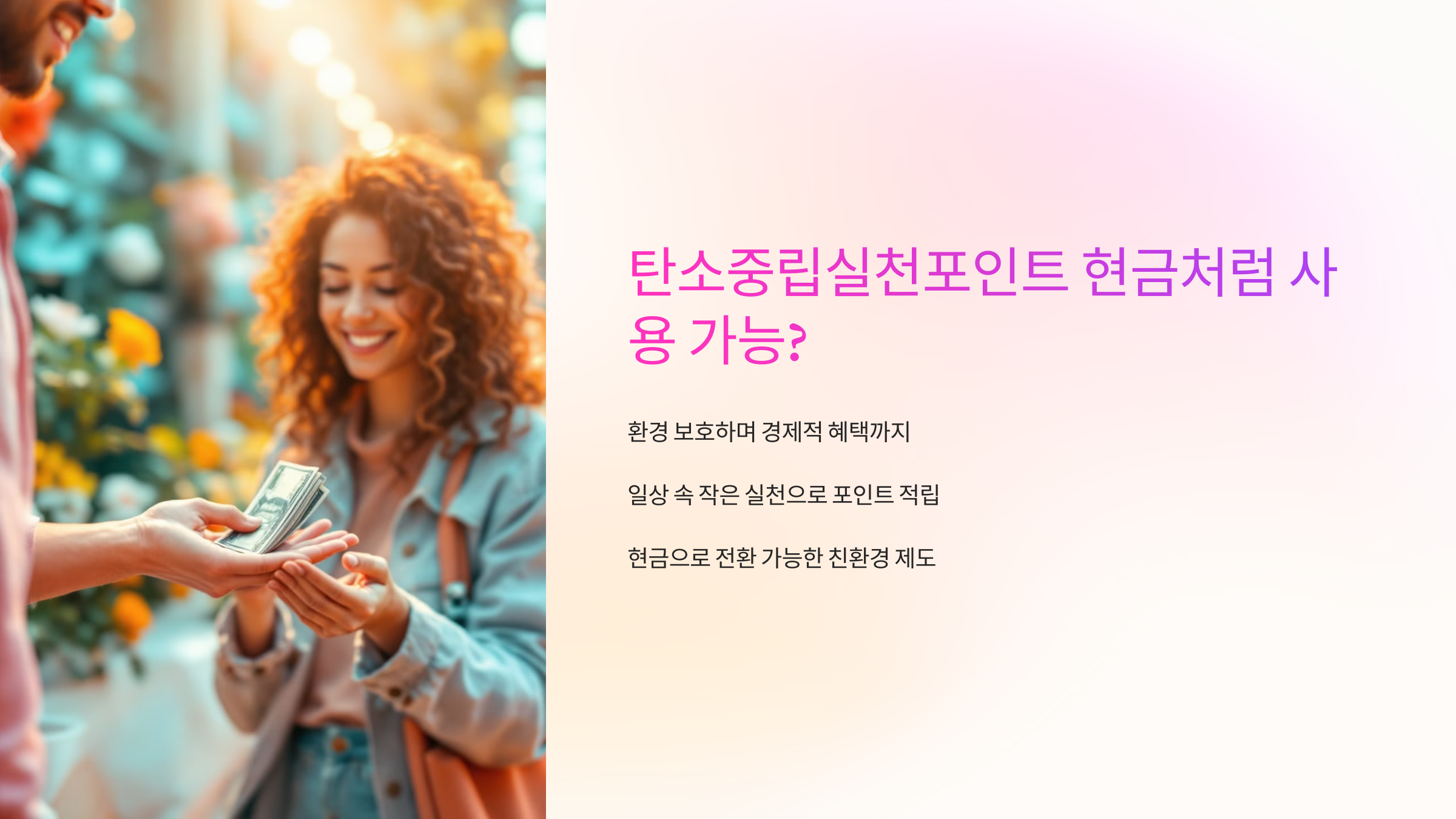 탄소중립실천포인트 현금처럼 사용 가능?