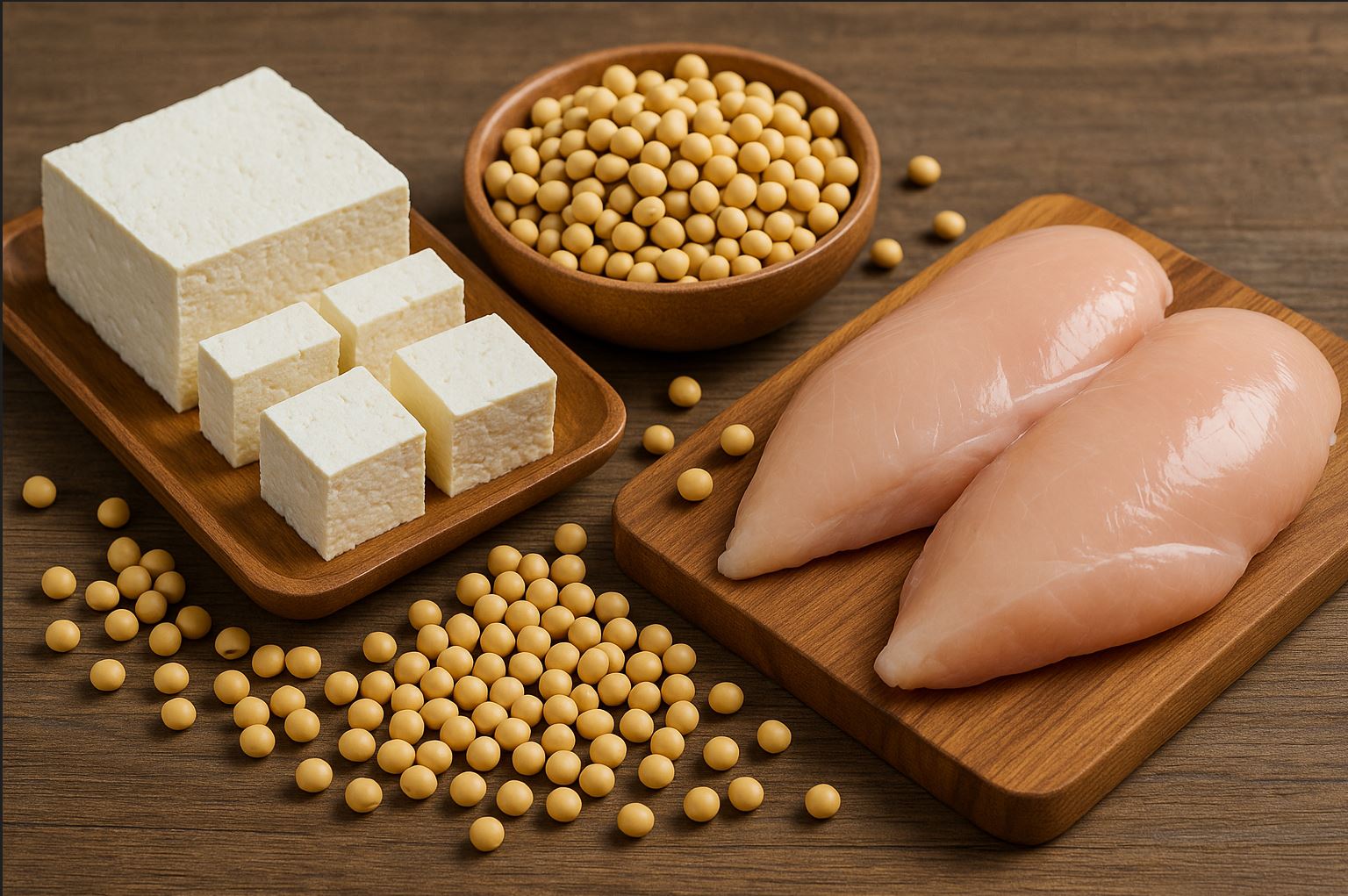 두부 콩 닭가슴살 관련 사진