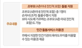 손주 돌보는 조부모 돌봄수당 2025년 지원금_11