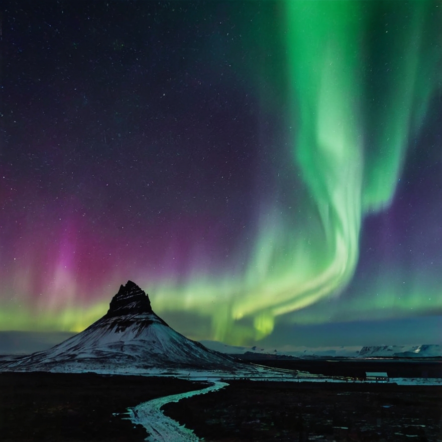 레이캬비크 오로라 이미지