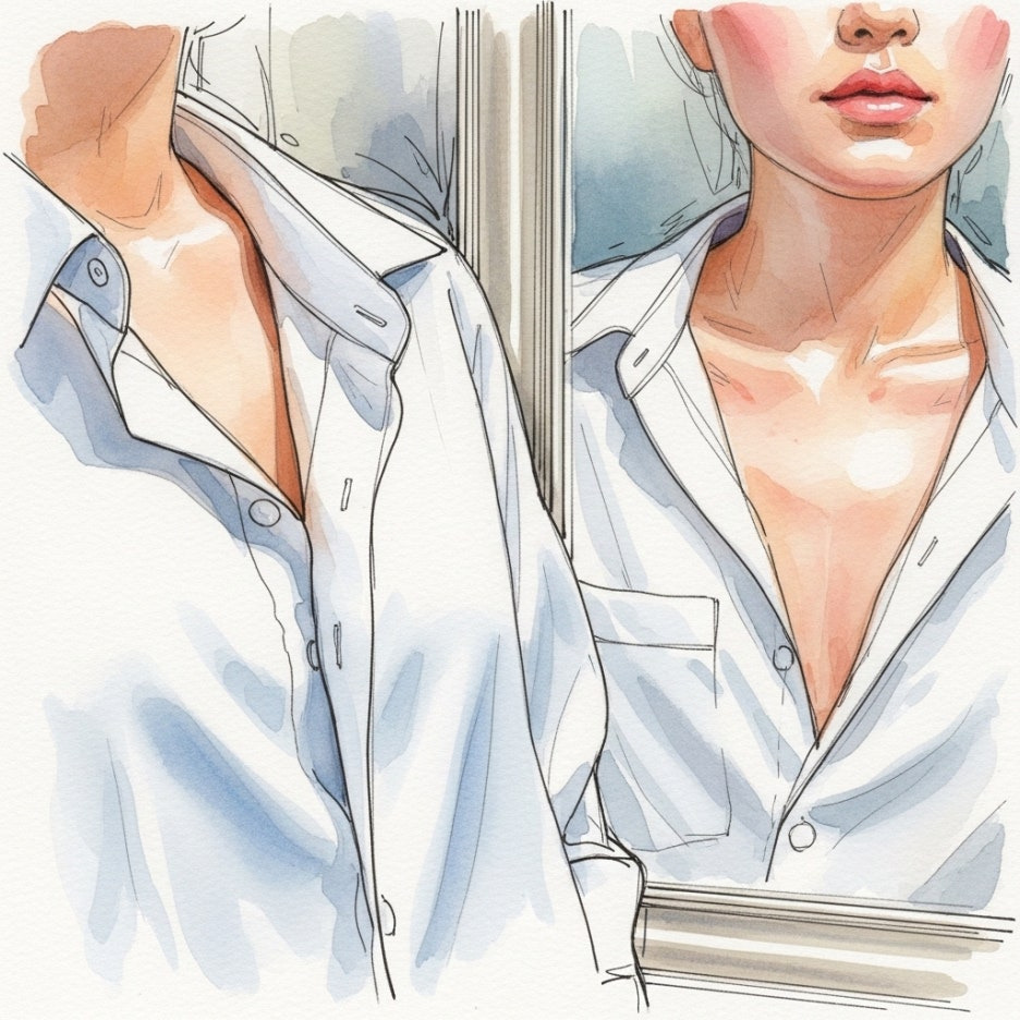 깨끗한 옷과 건강한 피부를 상징하는 정물화