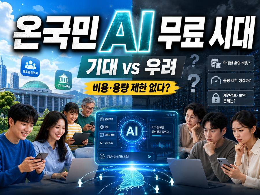모두의 AI (무료AI, 디지털격차, 재원문제)