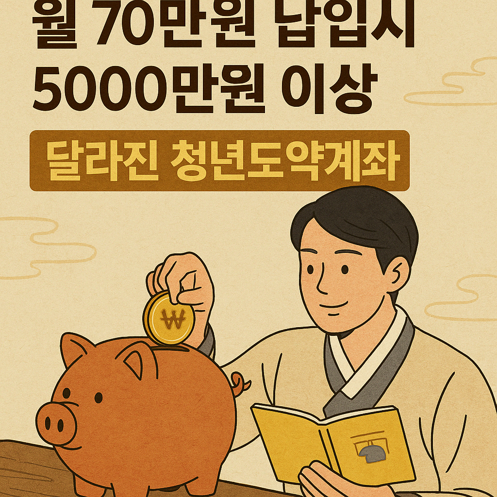 “월 70만 원 5년간 저축하면 5천만 원 받는다고요?” 달라진 청년도약계좌 혜택 총정리