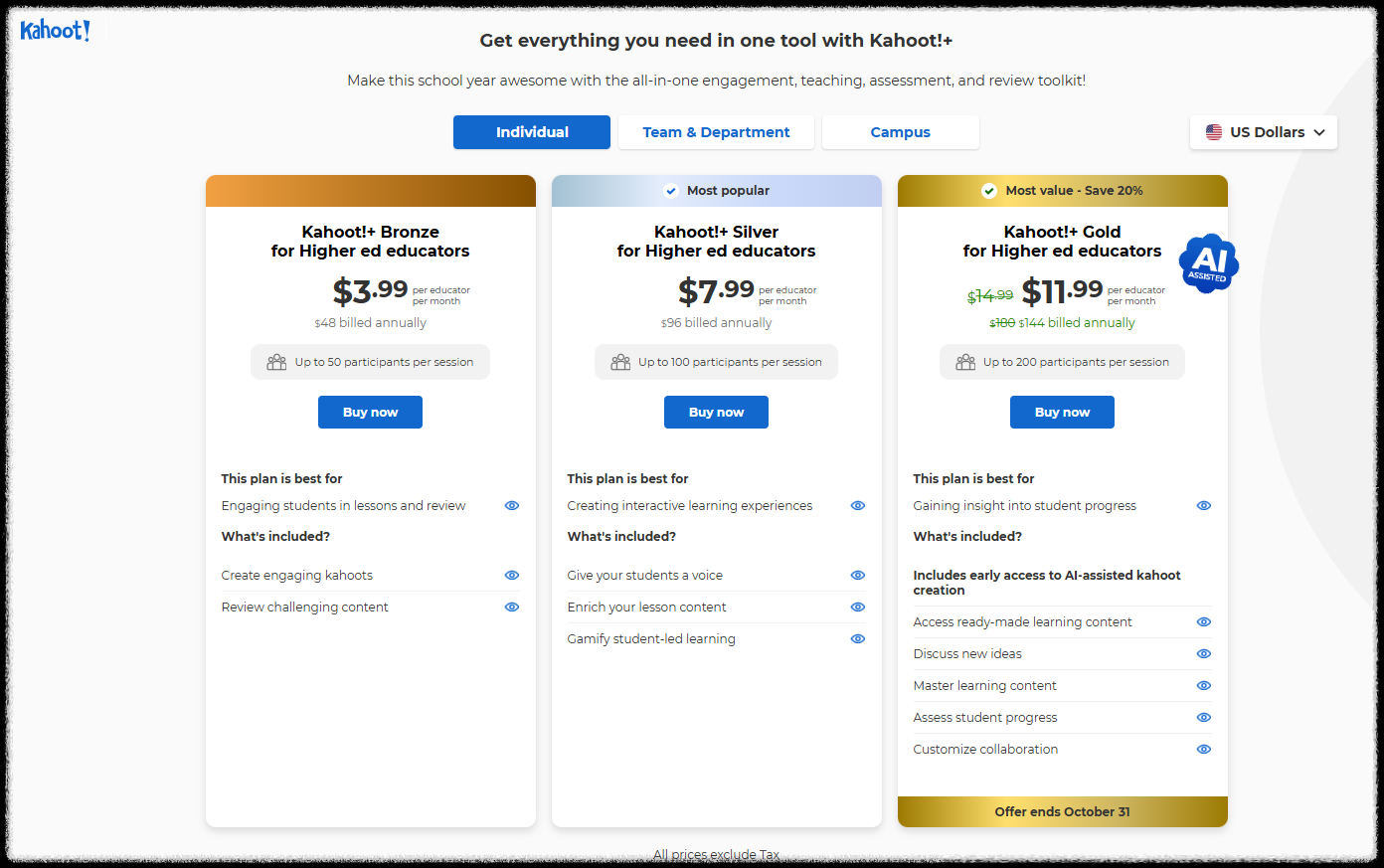 학생 참여 수업 설계 ❘ 퀴즈로 활기차게 학습하는 카훗(Kahoot) 사용방법 게임 AI 활동