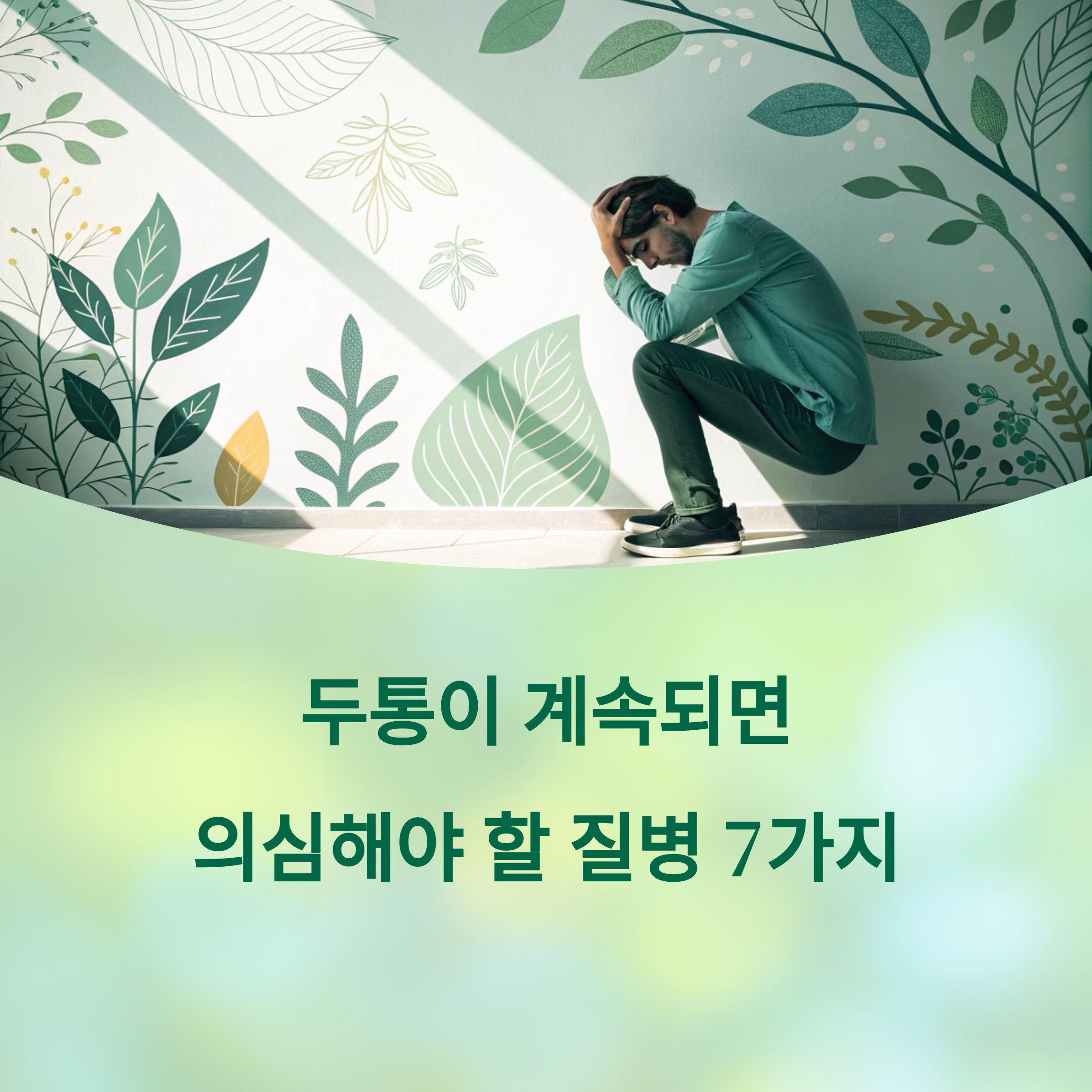 두통이 계속되면 의심해야 할 질병 7가지에 대한 이미지