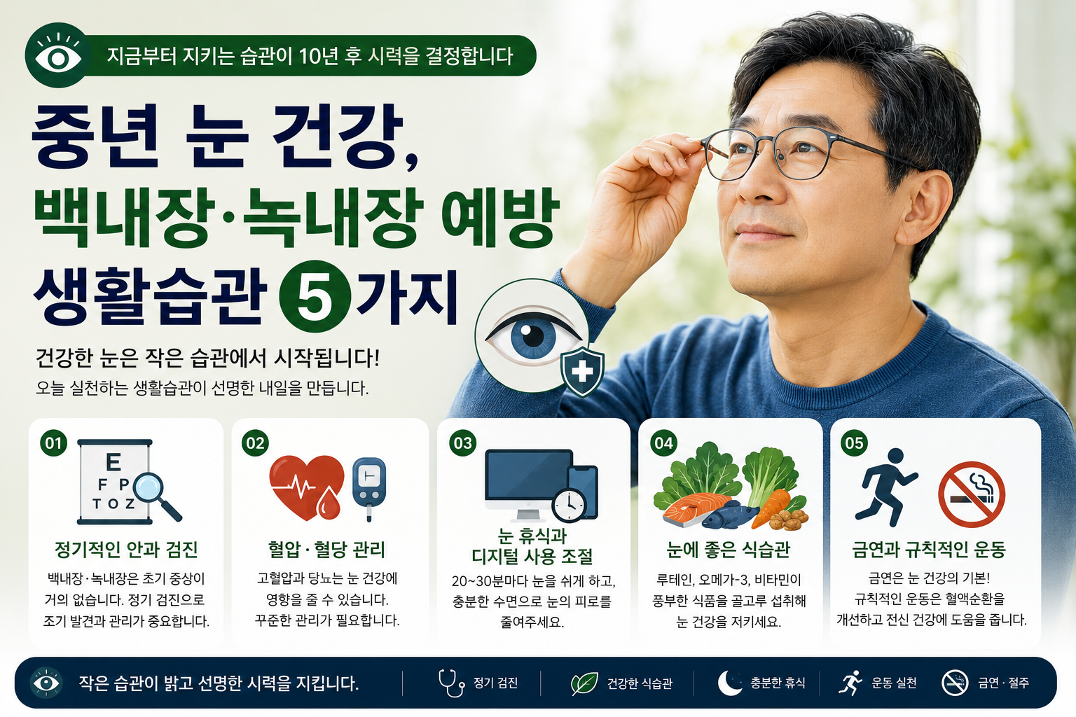 중년 눈 건강관리