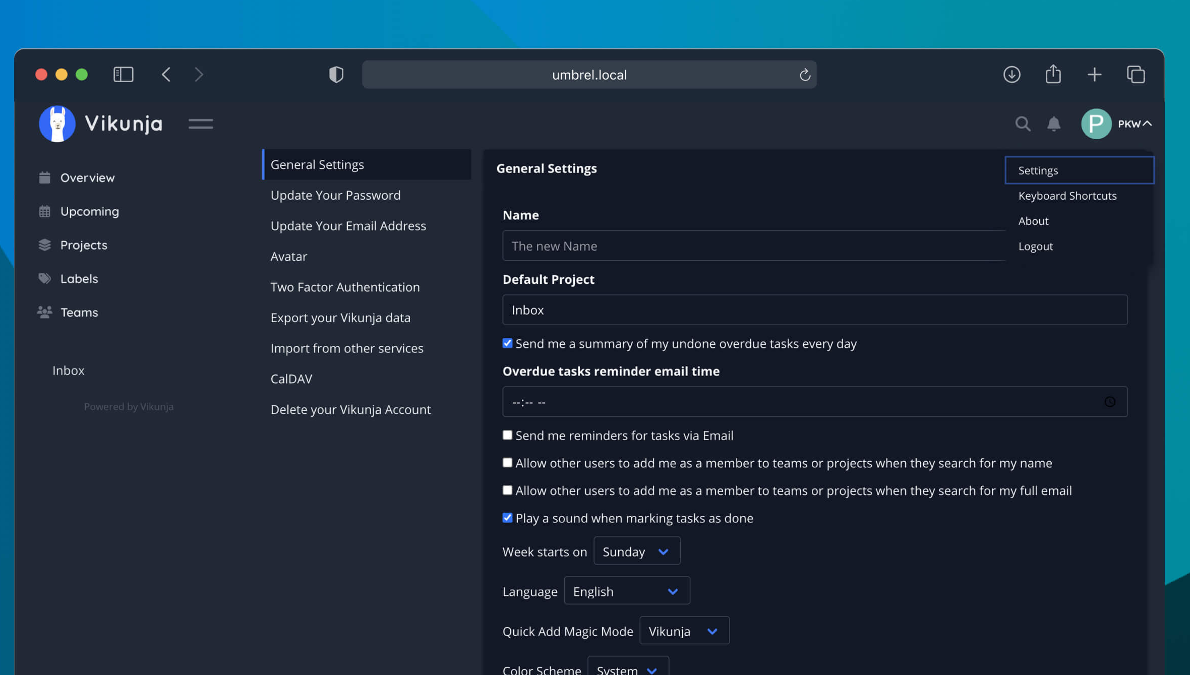 태스크 관리 vikunja 비쿠냐 도커 docker todoist 프로그램 구축 인터페이스 셀프호스팅 추천 방법