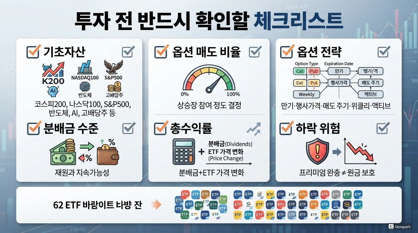 커버드콜 ETF 투자 전 반드시 확인할 것