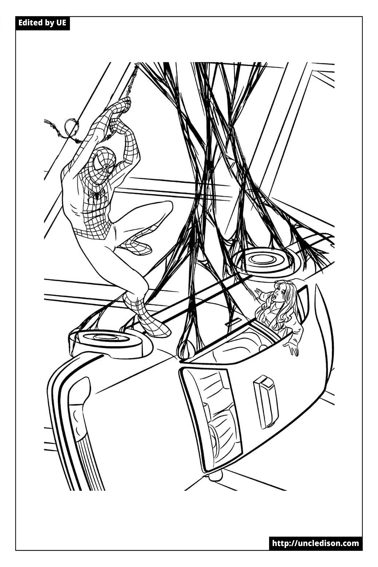 스파이더맨 색칠공부 도안