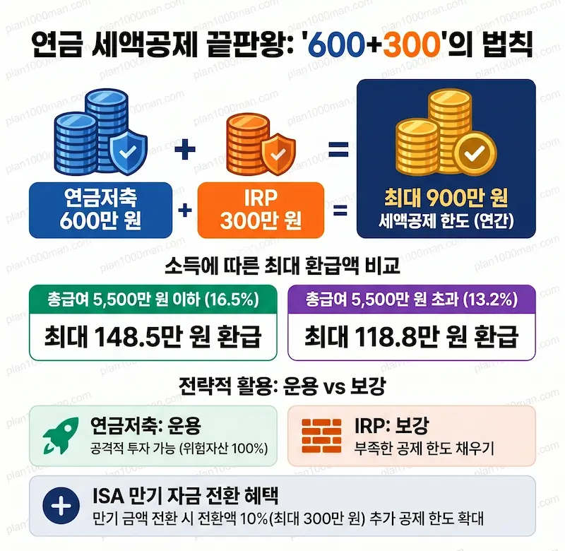연금저축 세액공제 활용 인포그래픽