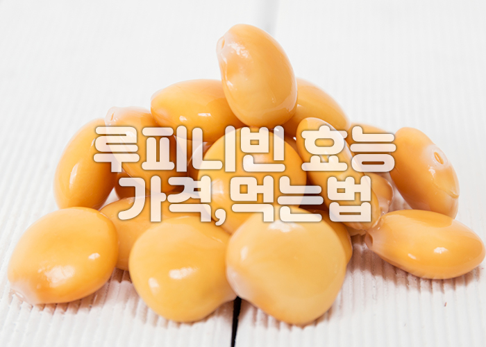 흰색 바탕에 루피니빈이 자연스럽게 놓여져 있다