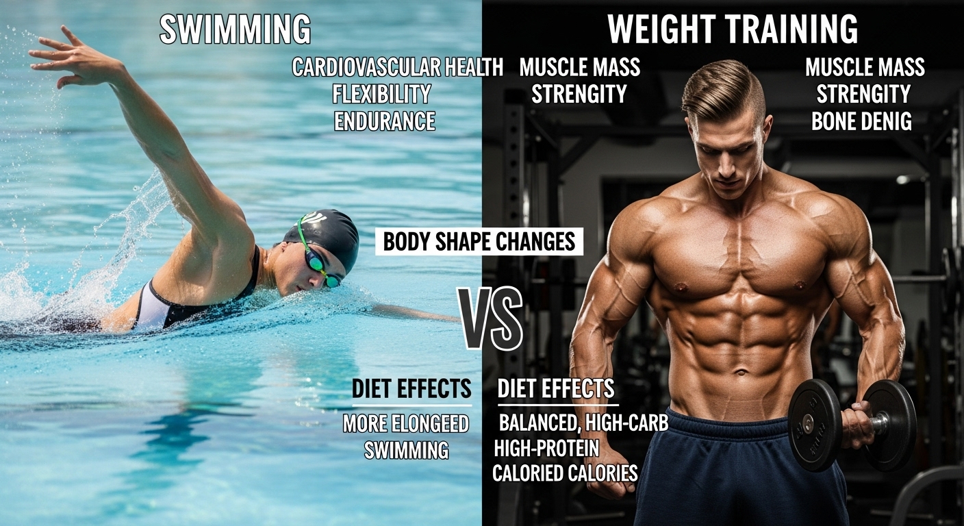 수영과 헬스비교