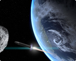 행성 방어 연구와 지구 충돌 위험 분석 이미지