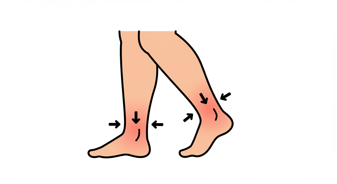 다리부종: 근육 감소와 순환 문제의 경고