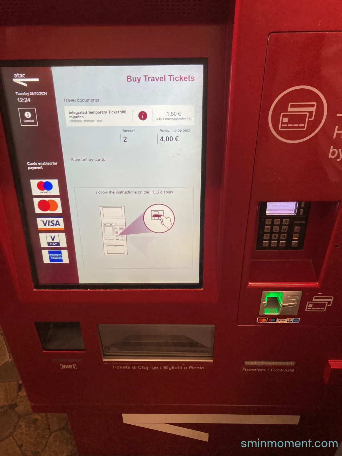 이탈리아-피렌체-아침-산타마리아노벨라역-로마-테르미니역-콜로쎄오역-지하철타러가기-티켓구입