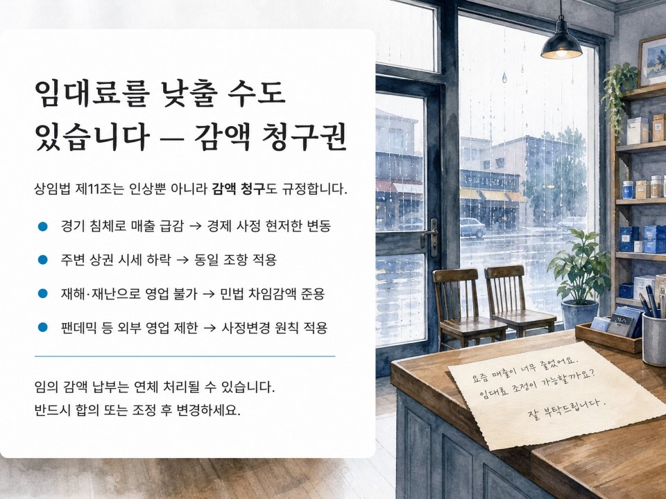 5임대료를 낮출 수도 있습니다