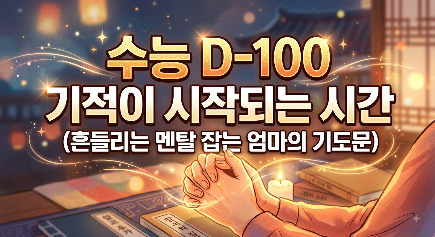 수능 D-100 기적이 시작되는 시간