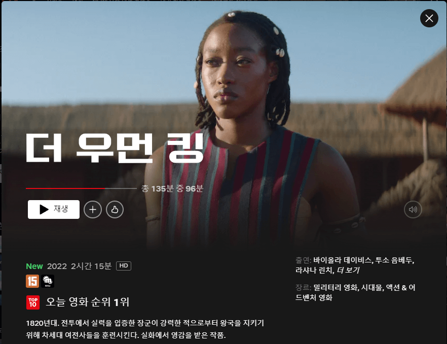 더 우먼 킹 줄거리, 평점, 후기, 실화