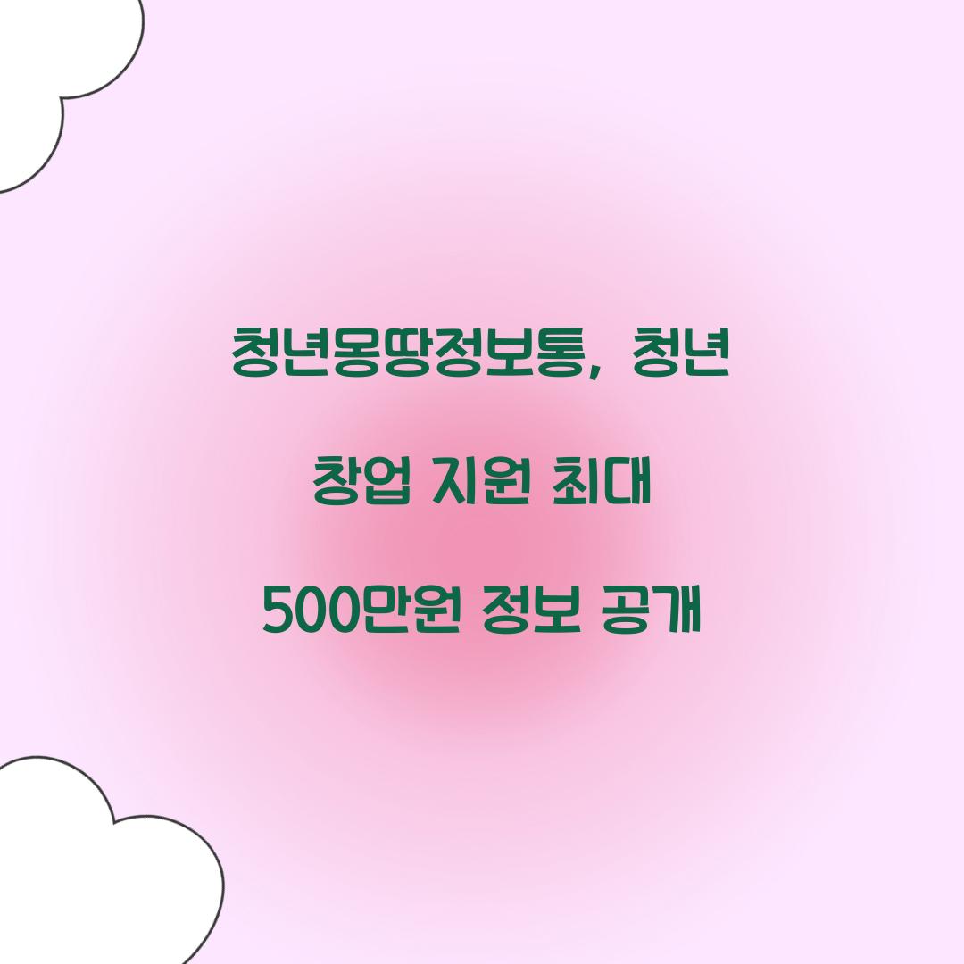 청년몽땅정보통