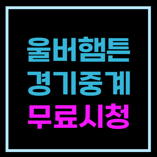 황희찬 울버햄튼 중계 무료시청 바로가기