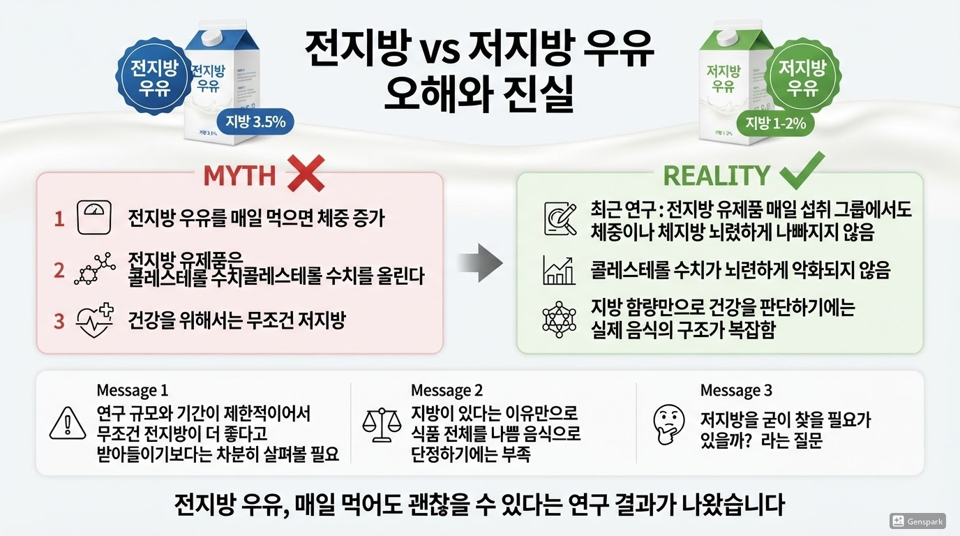 저지방 안 먹어도 된다? 전지방 우유, 매일 먹어도 괜찮은 이유