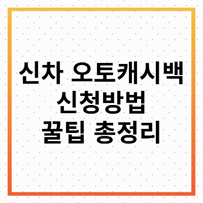 신차 오토 캐시백