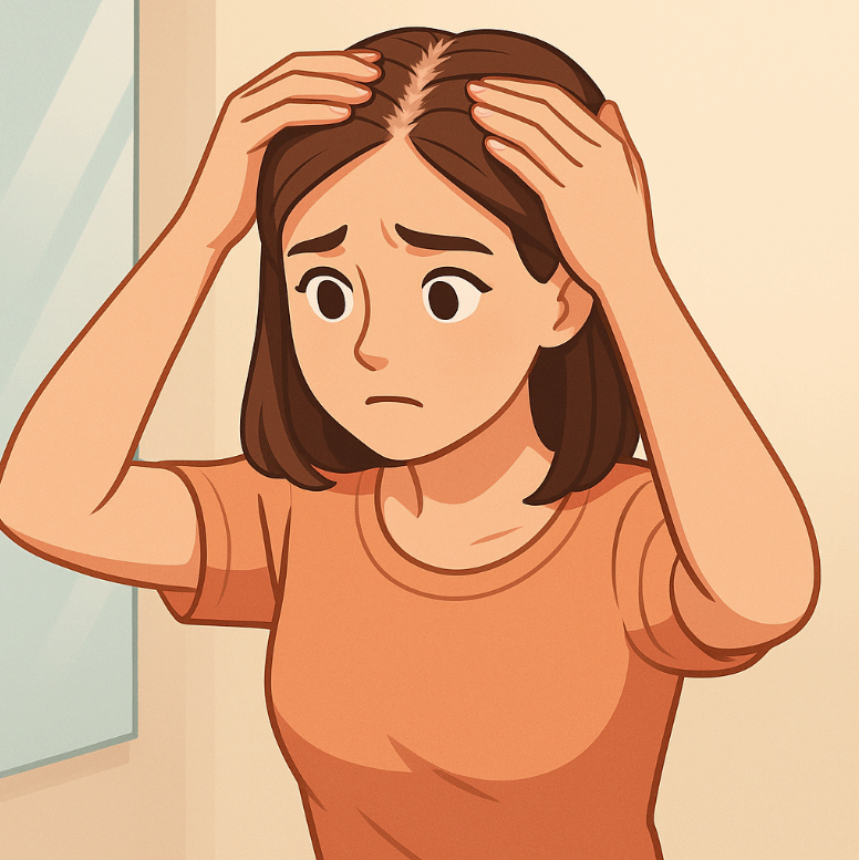 머리숱이 줄어든 건 기분 탓일까?